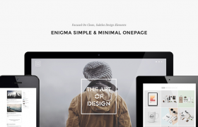 網(wǎng)站制作之Enigma Creative Minimal Onepage