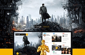 網(wǎng)站設(shè)計(jì)之Google Oscars Live - Concept